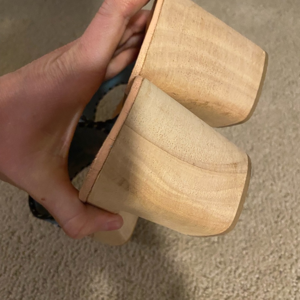 Blue Embellished Mules - Picture 7 of 7